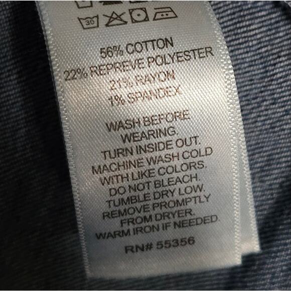 Jones new York Blue Denim Jean Jacket Plus Size 2X 3X New! - Picture 7 of 8